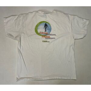 VINTAGE Extreme Networks Graphic Promo T-shirt Men Large White Short Sleeve